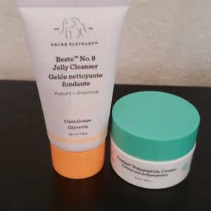 DRUNK ELEPHANT JELLY CLEANSER AND CREAM